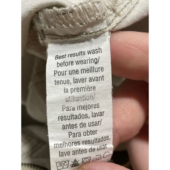 Calvin Klein Jeans Khakis Cropped Womens sz 8 100% Cotton Ripstop Fabric Casual - Picture 12 of 12